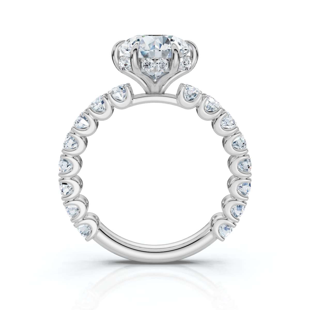 14K White Gold Saige Accents Lab Grown Diamond Ring (1 1/20 ct. tw)