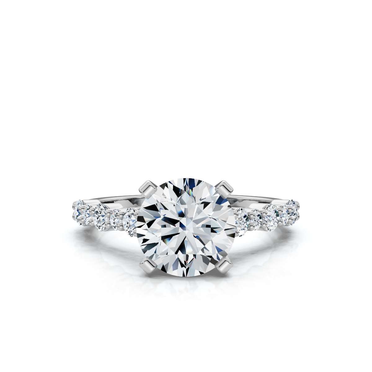 14K White Gold Tahlea Accents Lab Grown Diamond Ring (1/2 ct. tw)