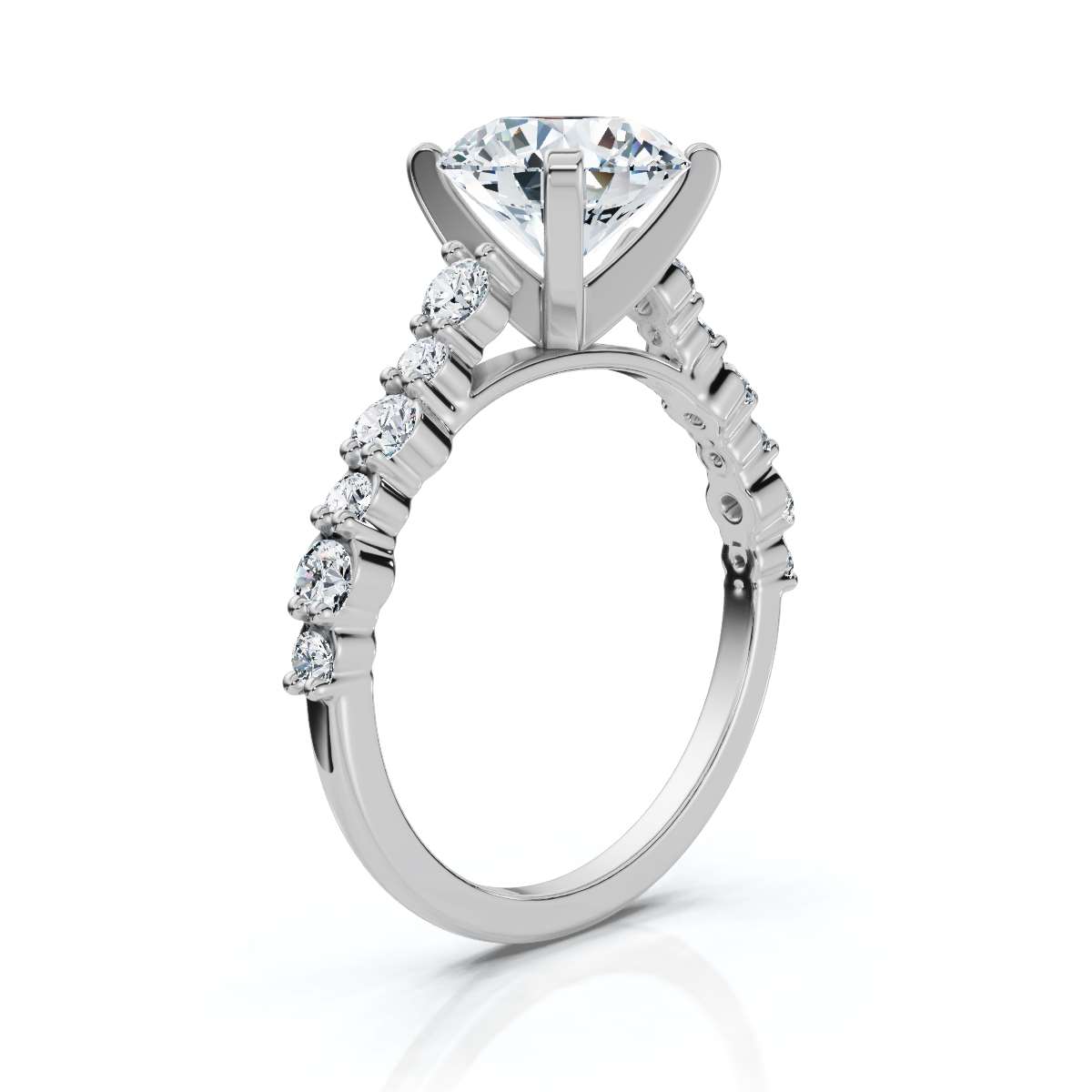 14K White Gold Tahlea Accents Lab Grown Diamond Ring (1/2 ct. tw)