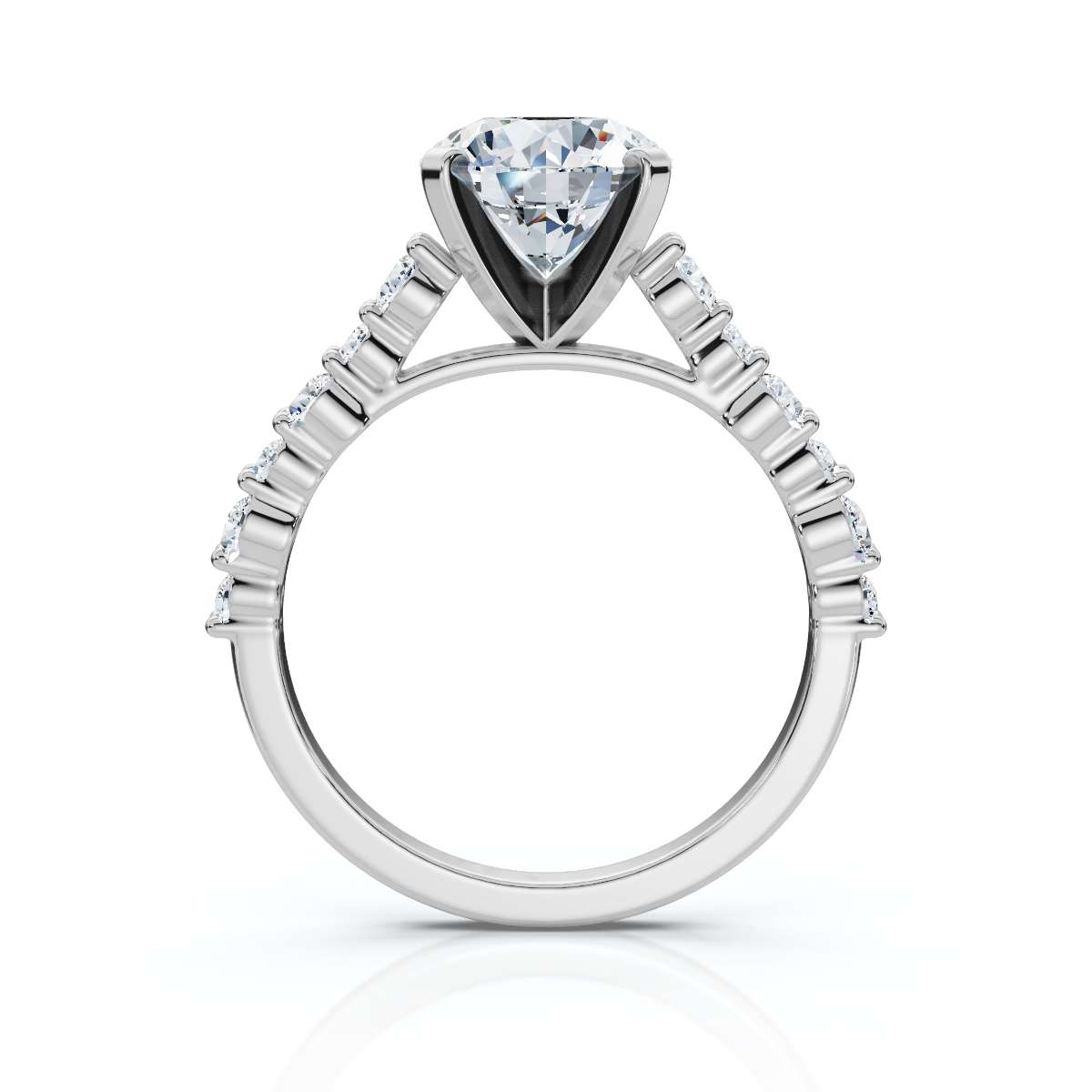 14K White Gold Tahlea Accents Lab Grown Diamond Ring (1/2 ct. tw)