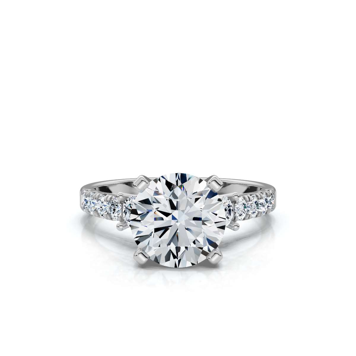 14K White Gold Sutton Hidden Accents Lab Grown Diamond Ring (1/2 ct. tw)