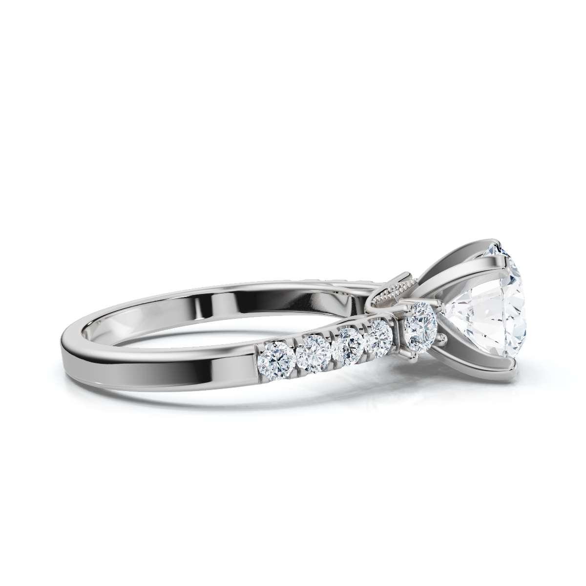 14K White Gold Sutton Hidden Accents Lab Grown Diamond Ring (1/2 ct. tw)