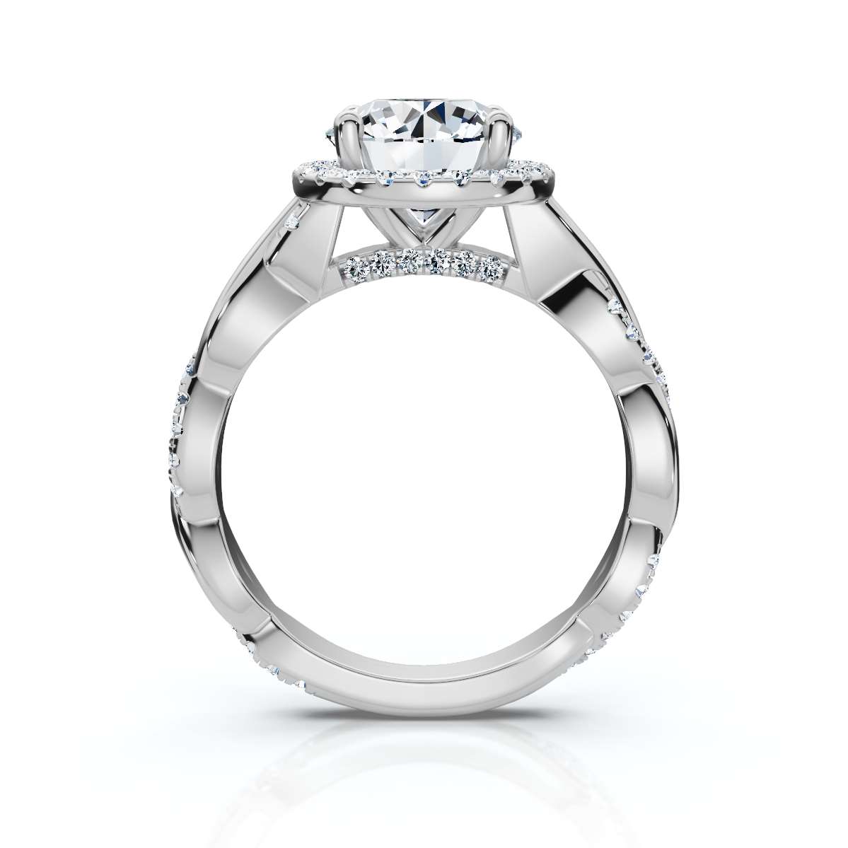14K White Gold Minya Halo Lab Grown Diamond Ring (1/3 ct. tw)