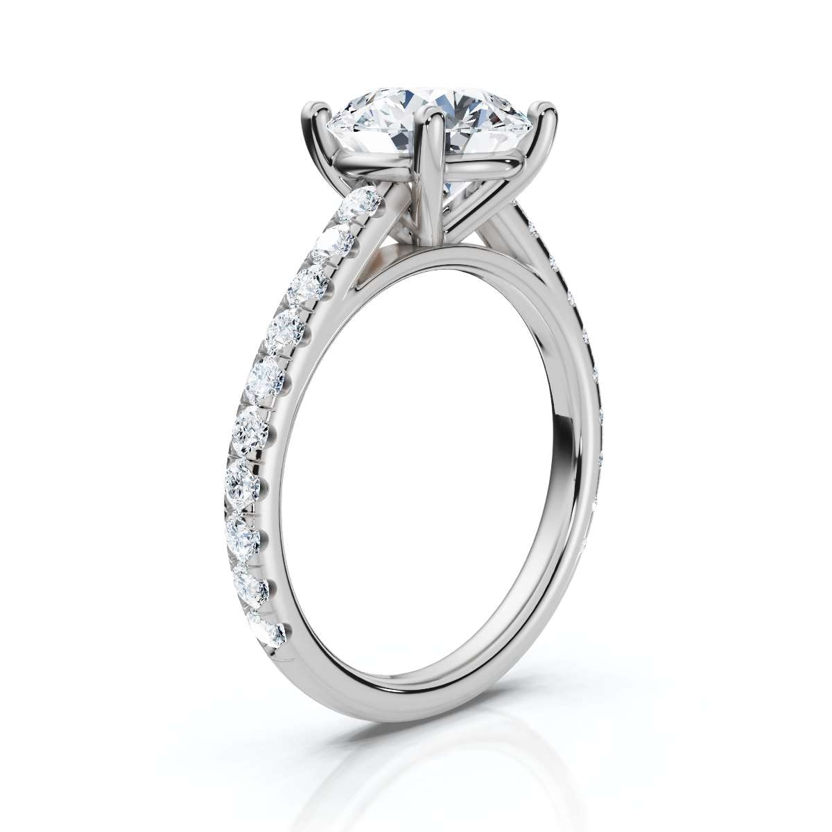 14K White Gold Twila Accents Lab Grown Diamond Ring (1/2 ct. tw)