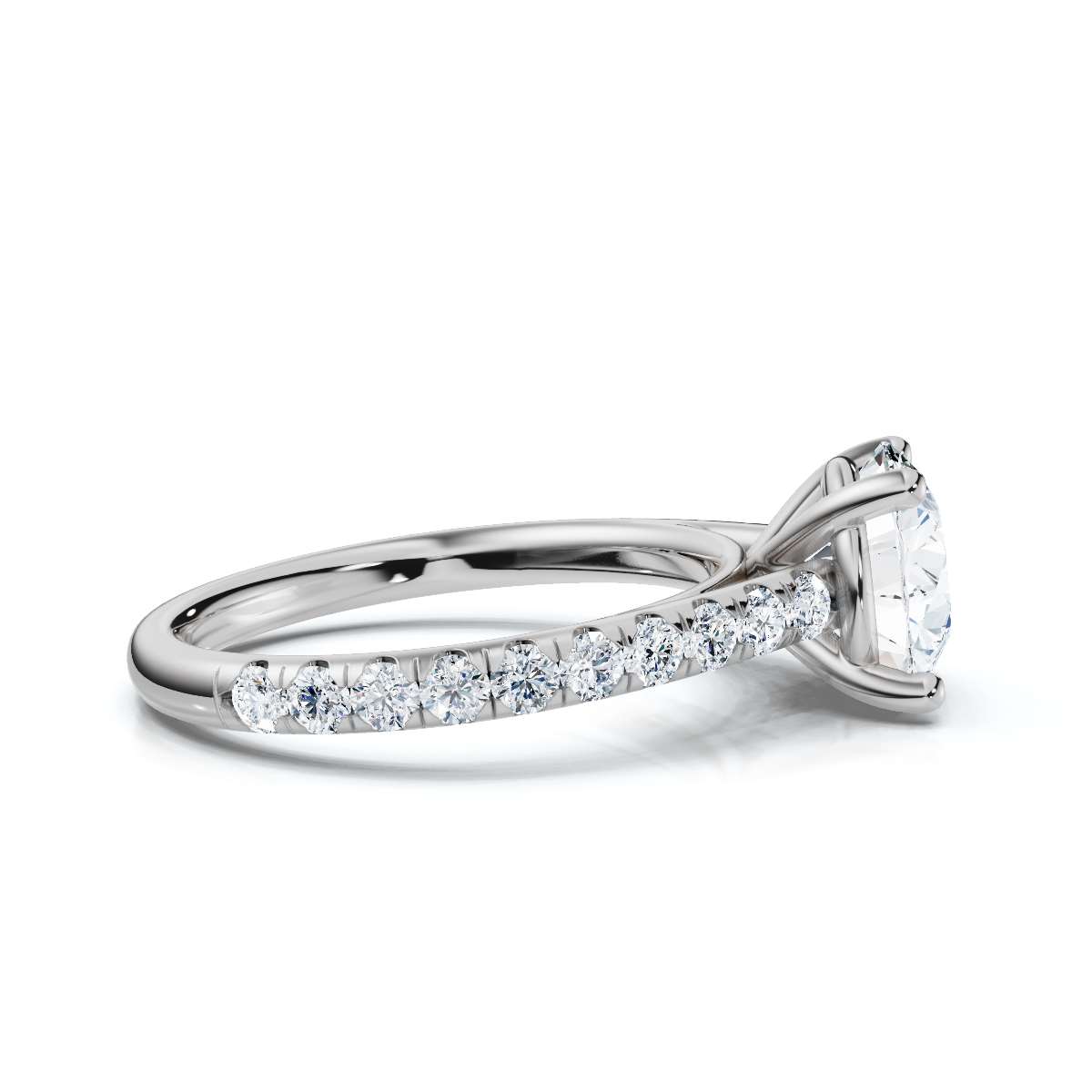 14K White Gold Twila Accents Lab Grown Diamond Ring (1/2 ct. tw)
