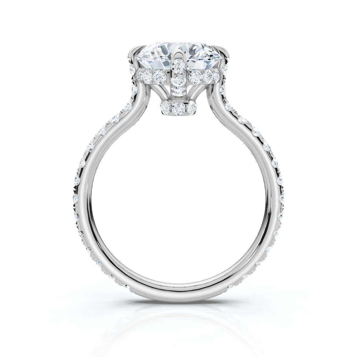 14K White Gold Aerith Accents Lab Grown Diamond Ring (1/2 ct. tw)