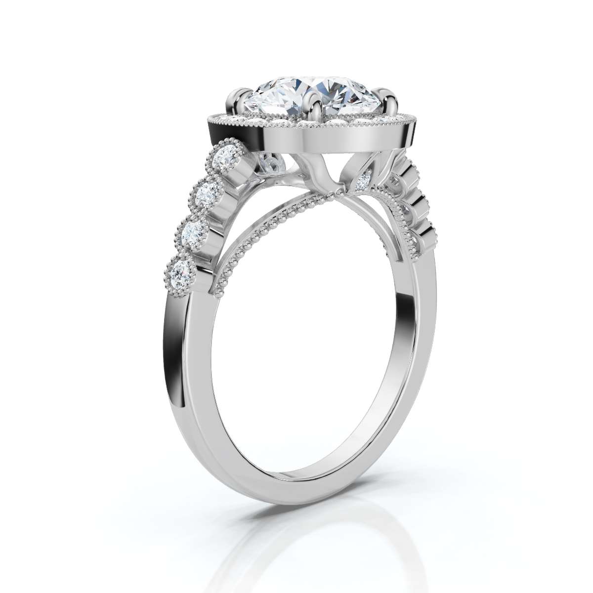 14K White Gold Veo Lab Grown Diamond Ring (1/3 ct. tw)