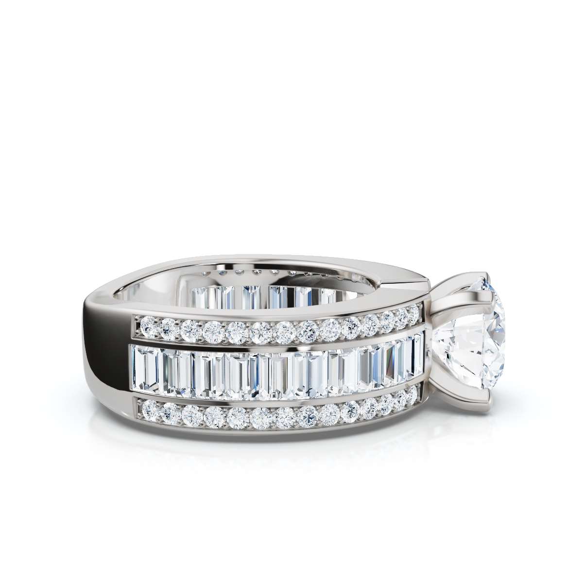 14K White Gold Kerra Accents Lab Grown Diamond Ring (1 4/5 ct. tw)