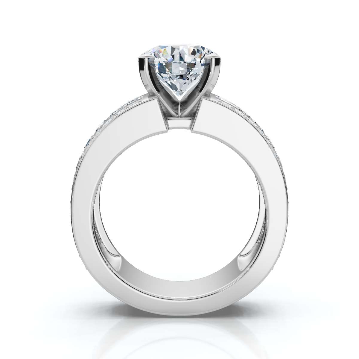 14K White Gold Kerra Accents Lab Grown Diamond Ring (1 4/5 ct. tw)