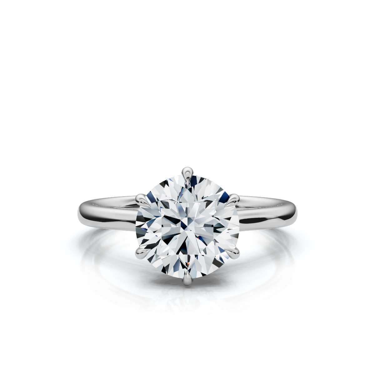 14K White Gold Peyton Hidden Accents Lab Grown Diamond Ring (1/20 ct. tw)