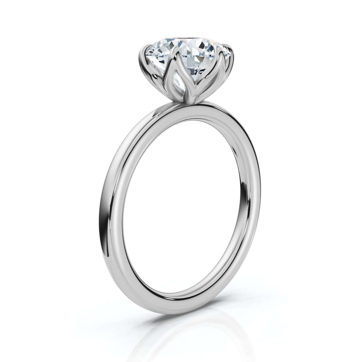14K White Gold Timea Solitaire Engagement Ring 