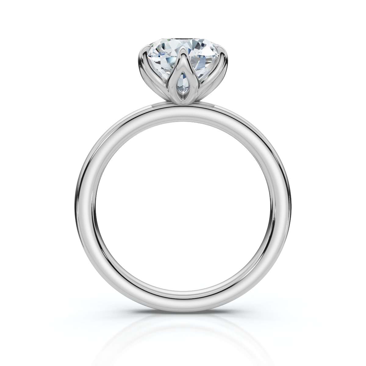 14K White Gold Timea Solitaire Engagement Ring 