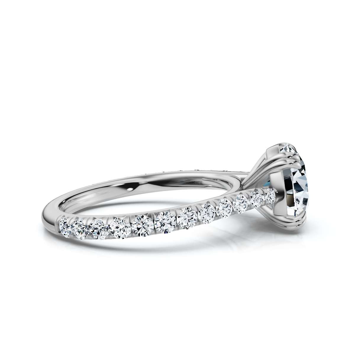 14K White Gold Arya Accents Lab Grown Diamond Ring (2/5 ct. tw)
