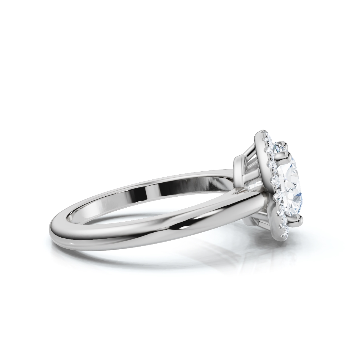 14K White Gold Quinlan Halo Lab Grown Diamond Ring (1/6 ct. tw)