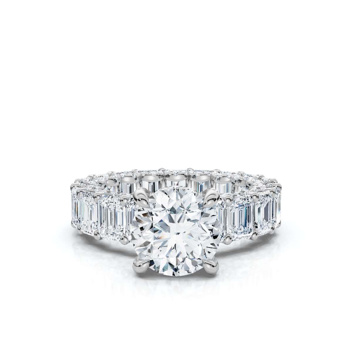 14K White Gold Maraya Accents Lab Grown Diamond Ring (5 1/5 ct. tw)