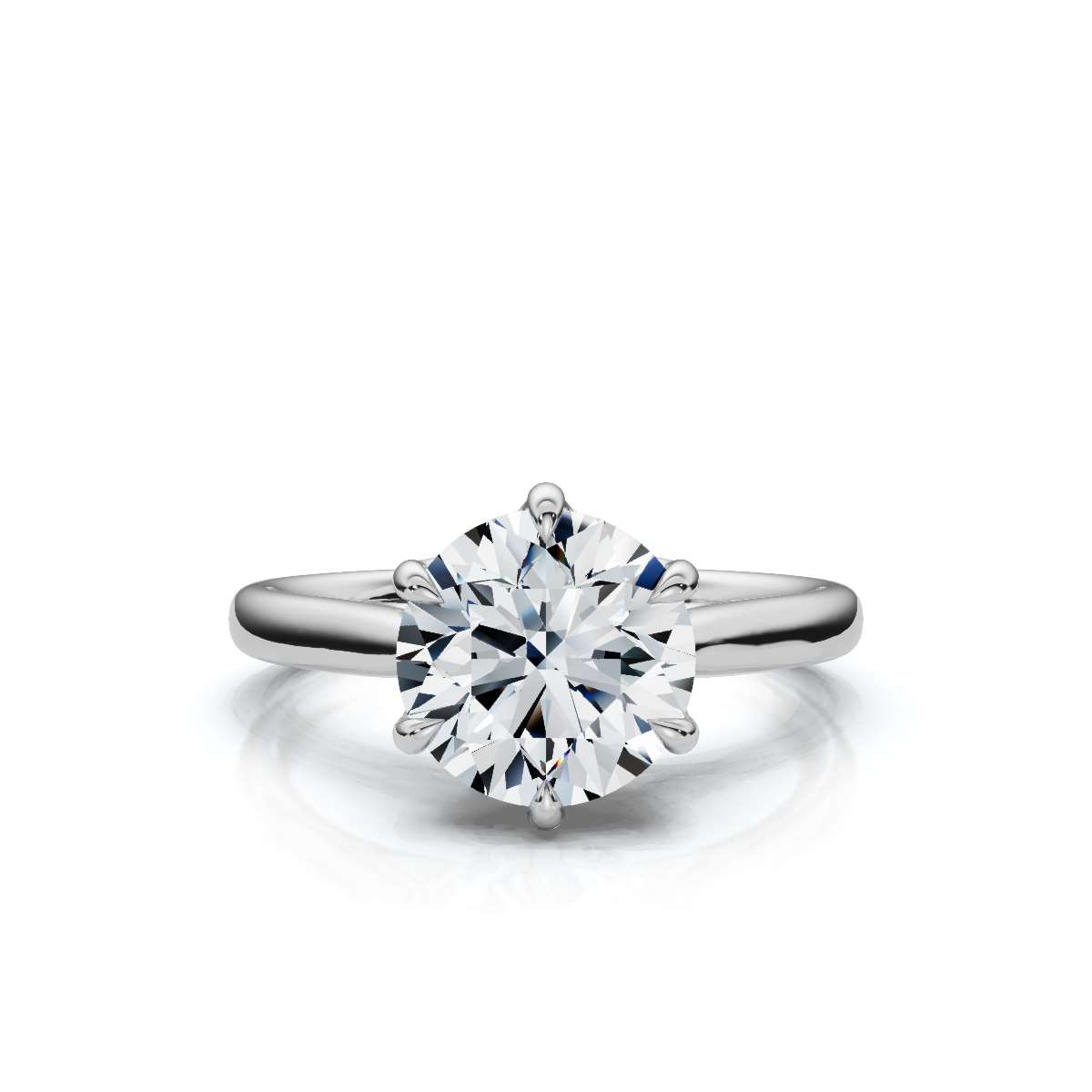 14K White Gold Andjella Hidden Accents Lab Grown Diamond Ring (1/10 ct. tw)