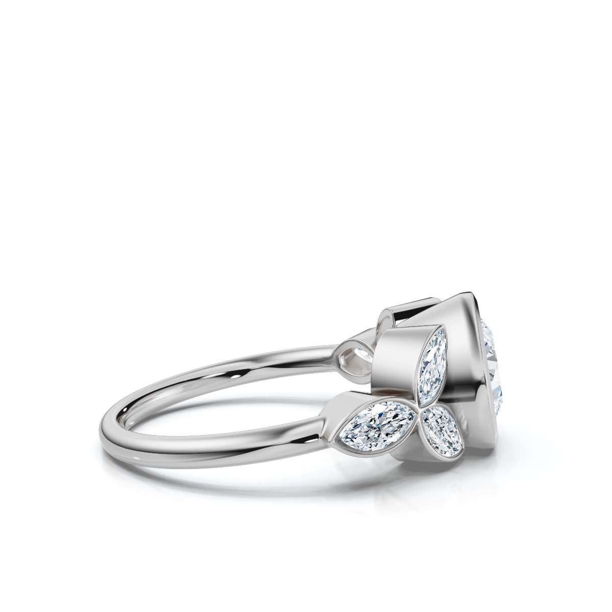 14K White Gold Glowella Lab Grown Diamond Ring (3/4 ct. tw)