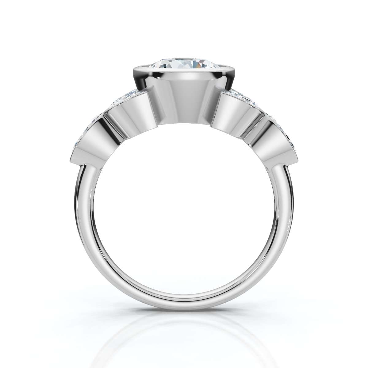 14K White Gold Glowella Lab Grown Diamond Ring (3/4 ct. tw)