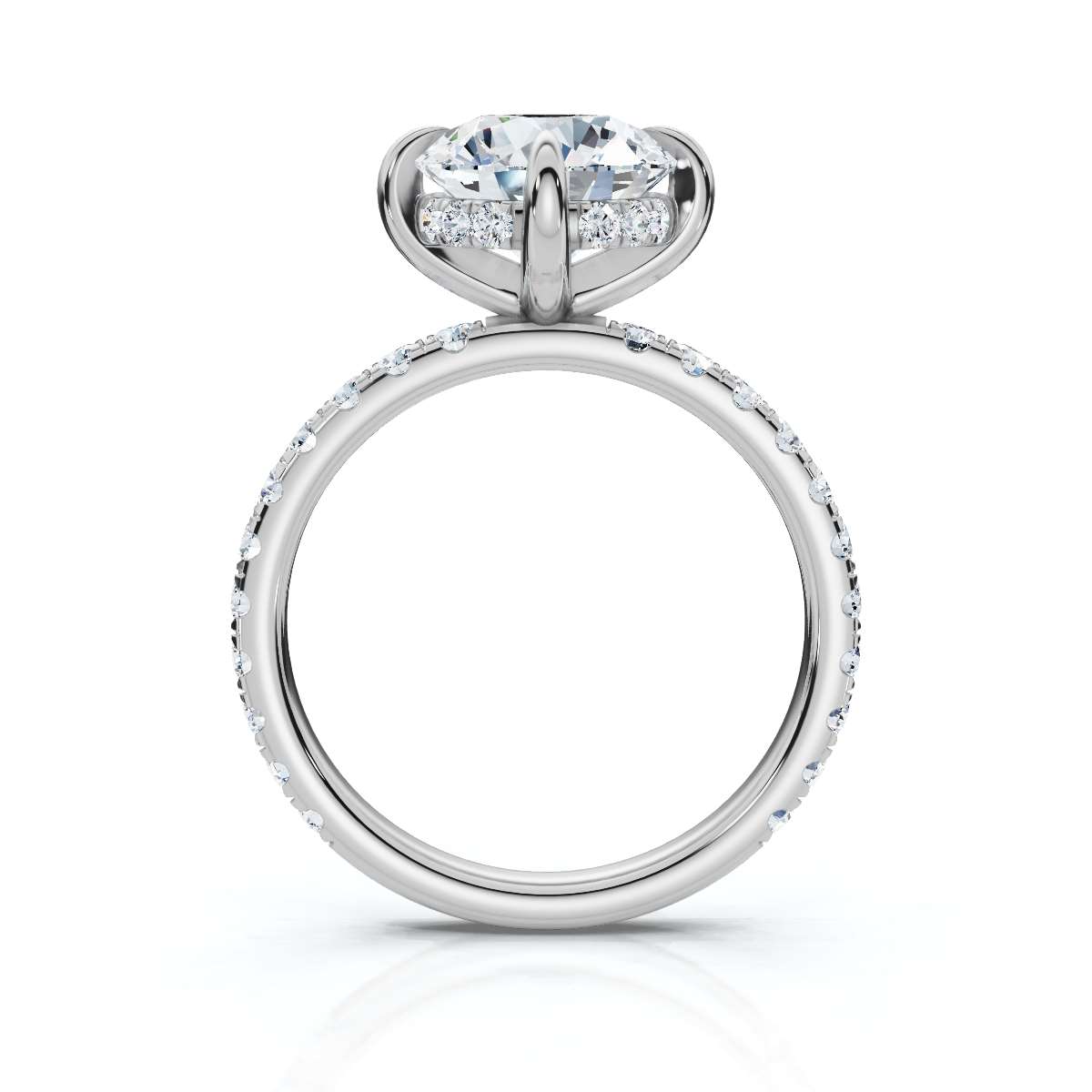 14K White Gold Myley Accents Lab Grown Diamond Ring (1/2 ct. tw)