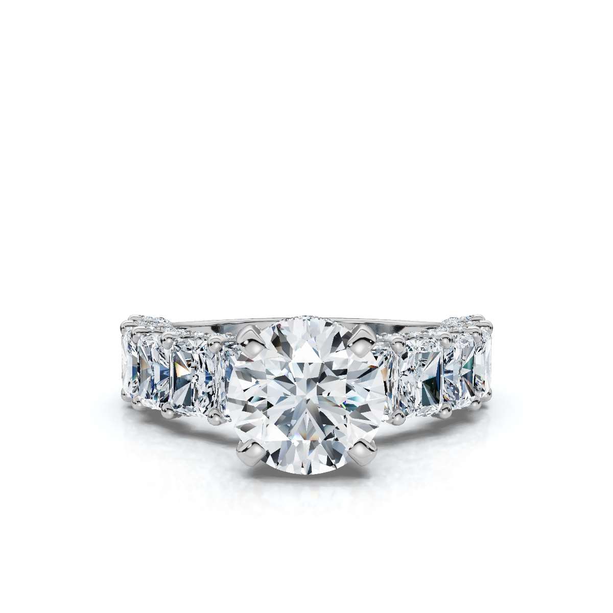 14K White Gold Solene Lab Grown Diamond Ring (3 1/10 ct. tw)
