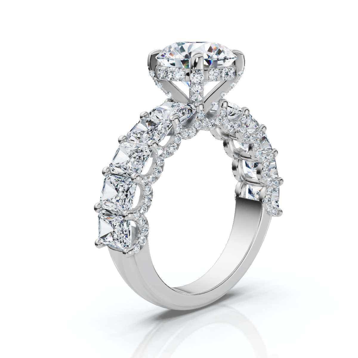 14K White Gold Solene Lab Grown Diamond Ring (3 1/10 ct. tw)