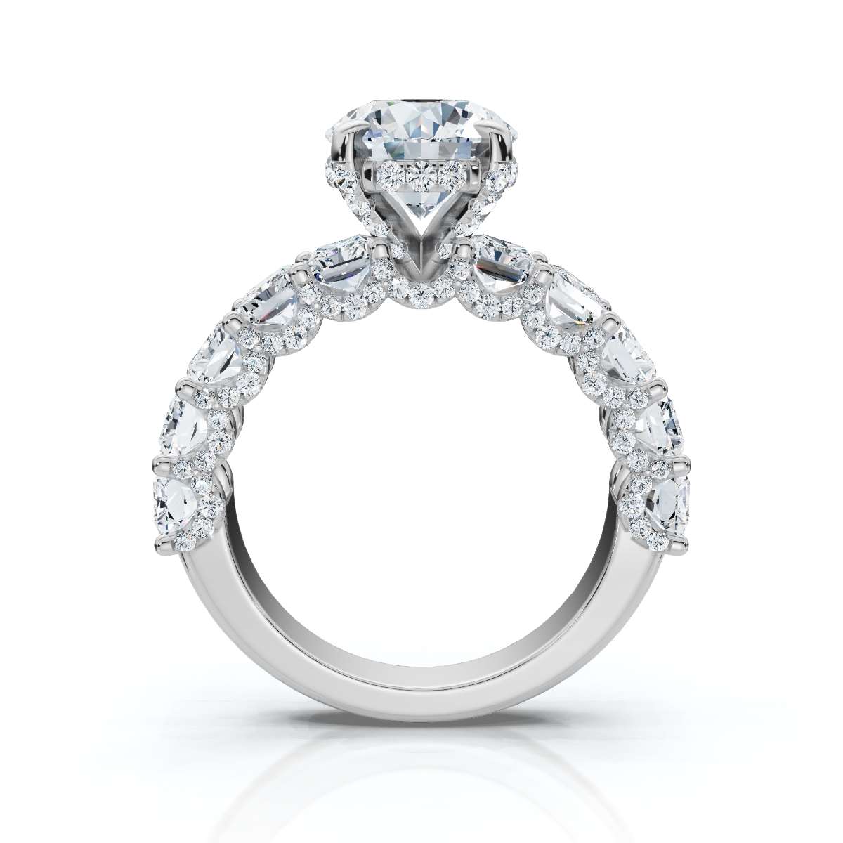 14K White Gold Solene Lab Grown Diamond Ring (3 1/10 ct. tw)