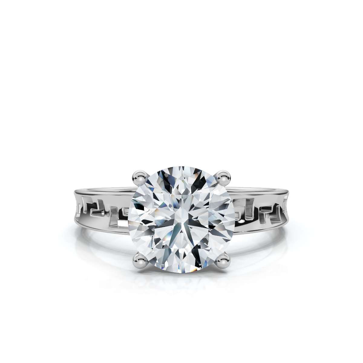 14K White Gold Katalia Solitaire Engagement Ring