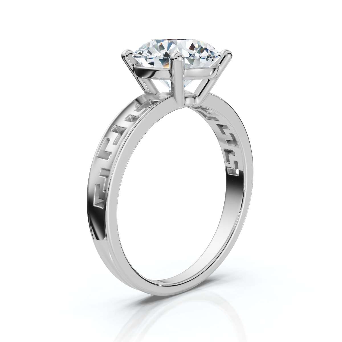 14K White Gold Katalia Solitaire Engagement Ring