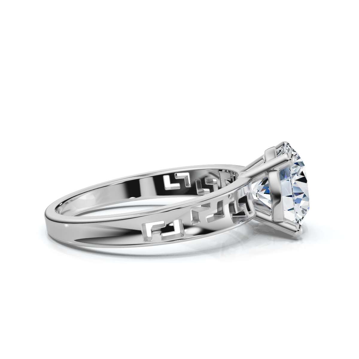14K White Gold Katalia Solitaire Engagement Ring