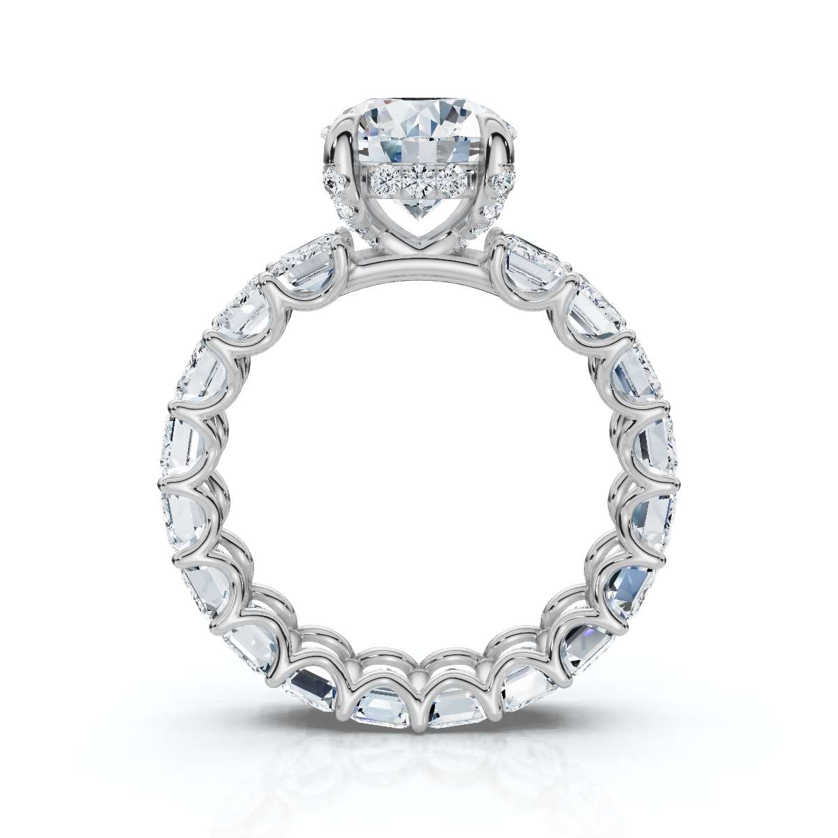 14K White Gold Wayan Hidden Accents Lab Grown Diamond Ring (3 3/4 ct. tw)