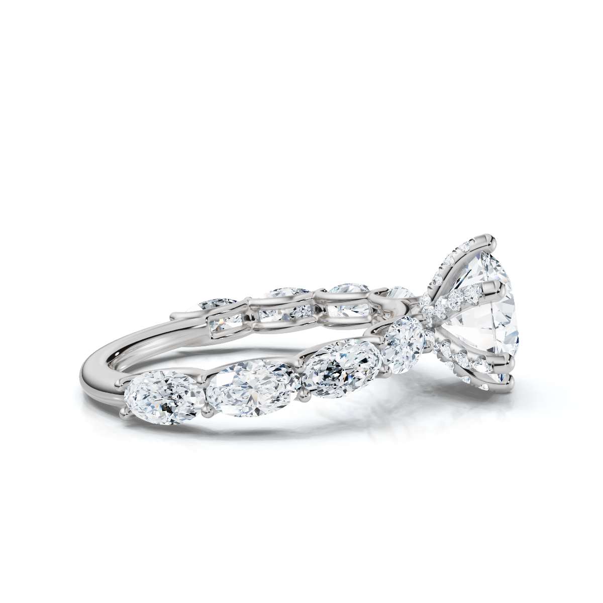14K White Gold Lesia Accents Lab Grown Diamond Ring (2 ct. tw)