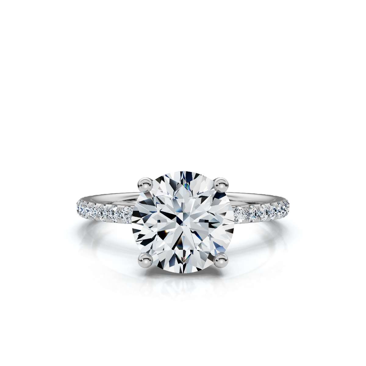 14K White Gold Nhulla Hidden Accents Lab Grown Diamond Ring (1/3 ct. tw)