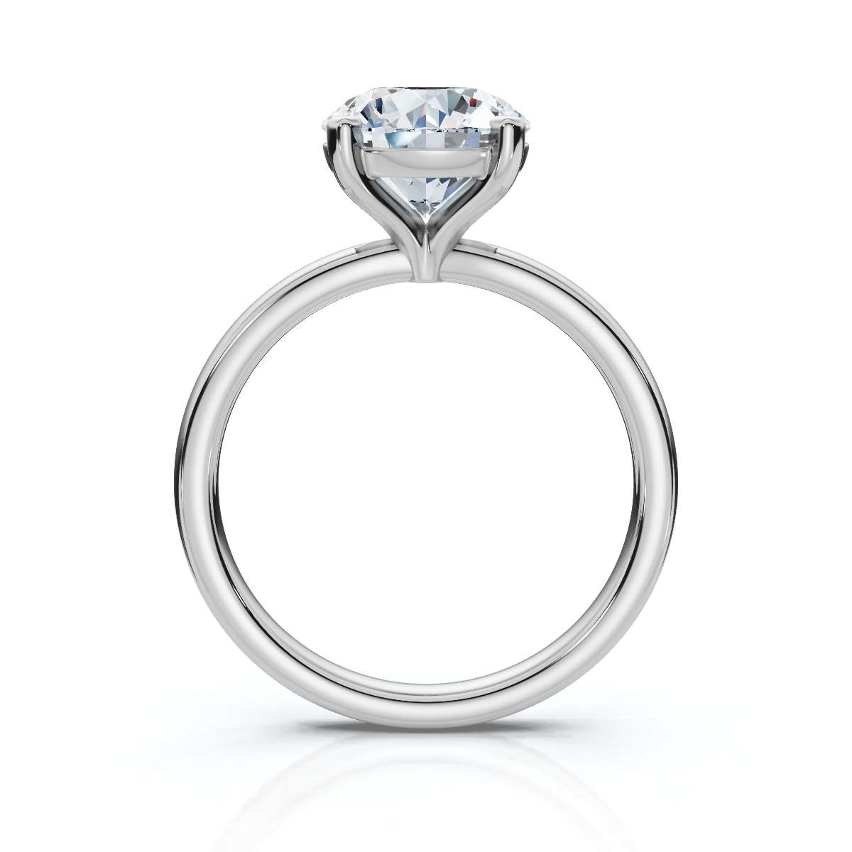 14K White Gold Linnea Solitaire Engagement Ring