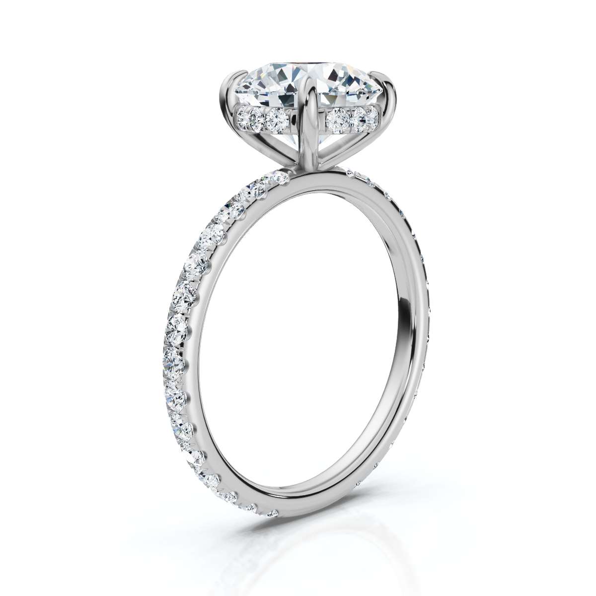 14K White Gold Mandisa Hidden Accents Lab Grown Diamond Ring (1/2 ct. tw)