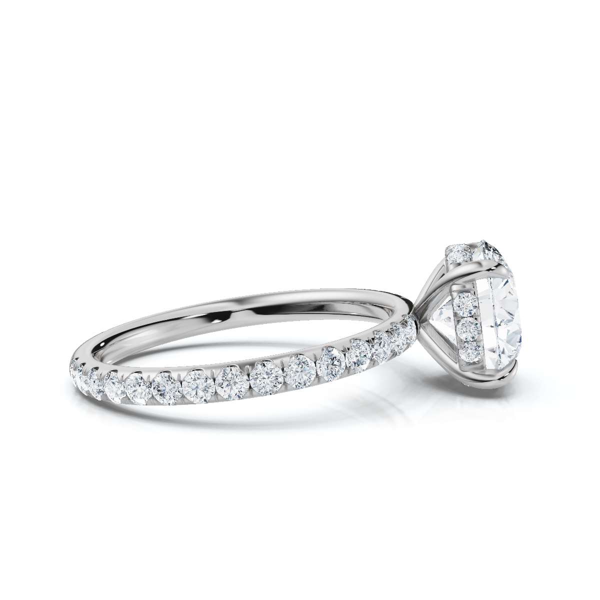 14K White Gold Mandisa Hidden Accents Lab Grown Diamond Ring (1/2 ct. tw)