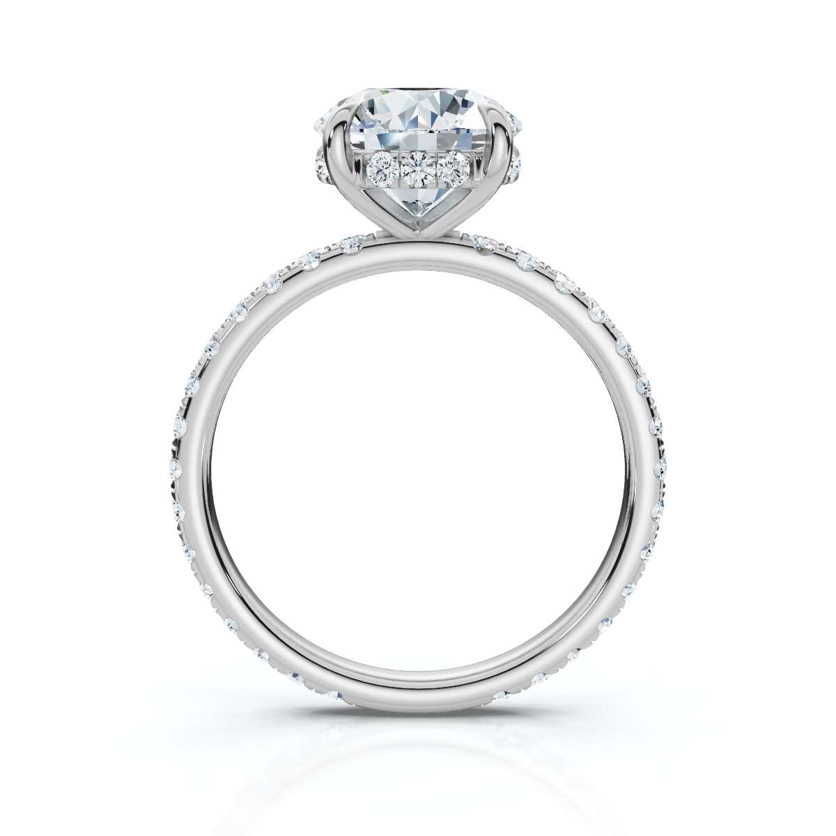 14K White Gold Mandisa Hidden Accents Lab Grown Diamond Ring (1/2 ct. tw)