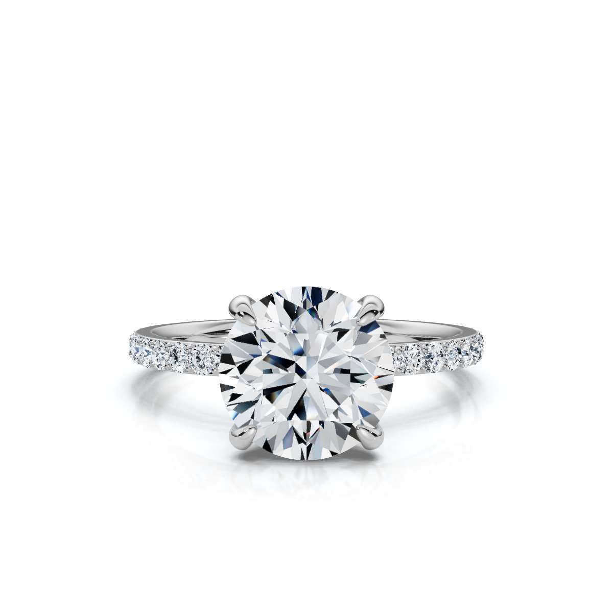 14K White Gold Chenoa Accents Lab Grown Diamond Ring (1/4 ct. tw)
