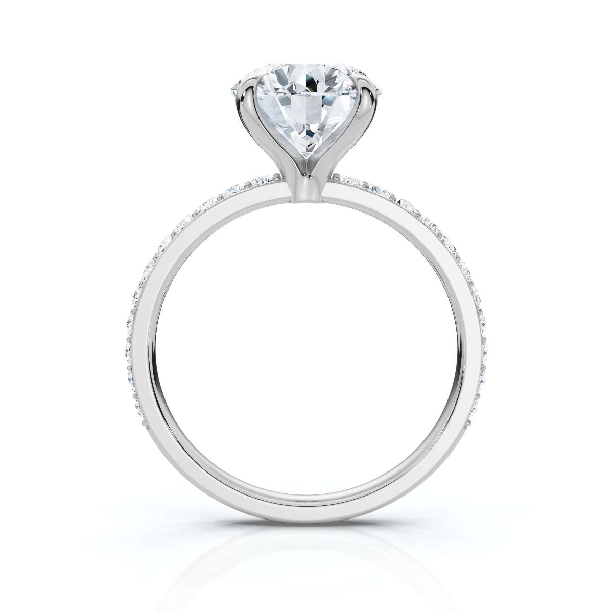 14K White Gold Chenoa Accents Lab Grown Diamond Ring (1/4 ct. tw)