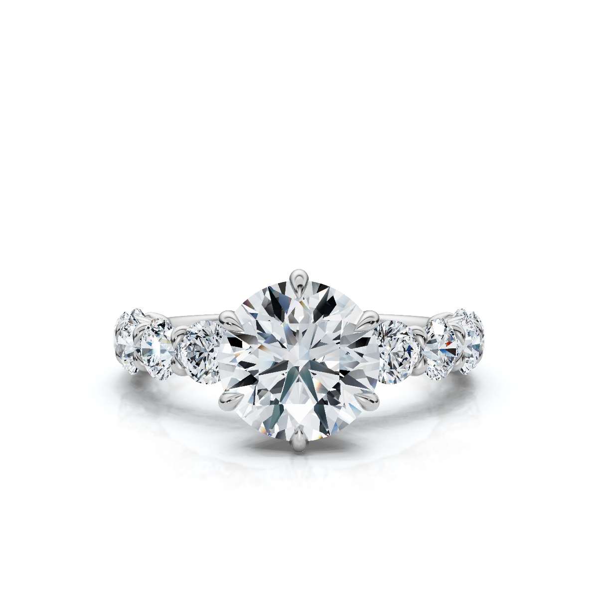 14K White Gold Vivia Lab Grown Diamond Ring (1 1/4 ct. tw)