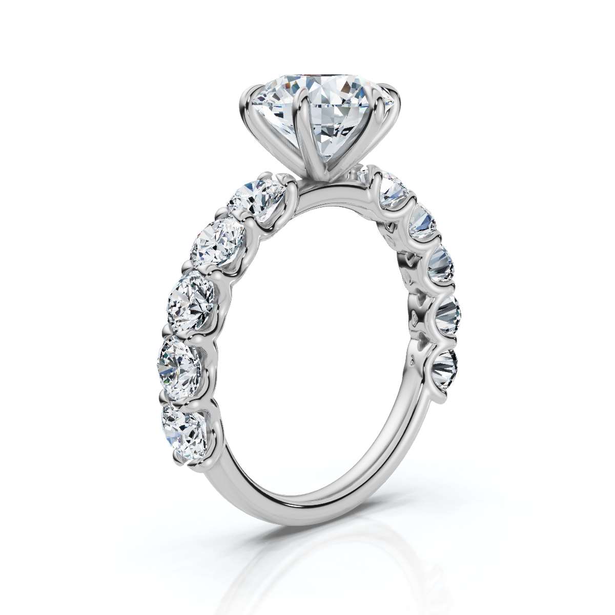 14K White Gold Vivia Lab Grown Diamond Ring (1 1/4 ct. tw)