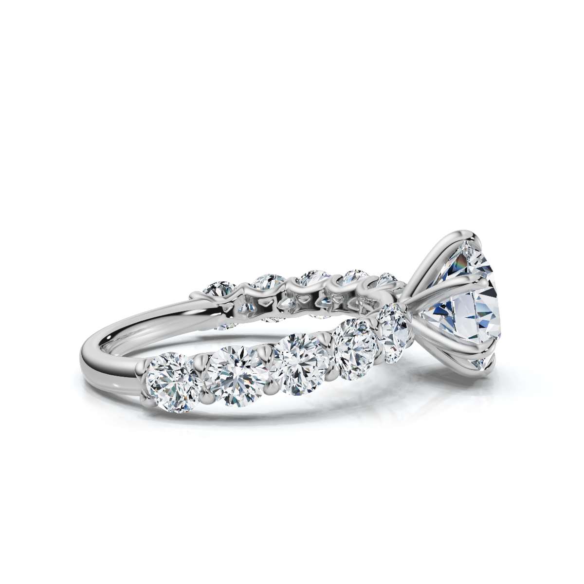 14K White Gold Vivia Lab Grown Diamond Ring (1 1/4 ct. tw)