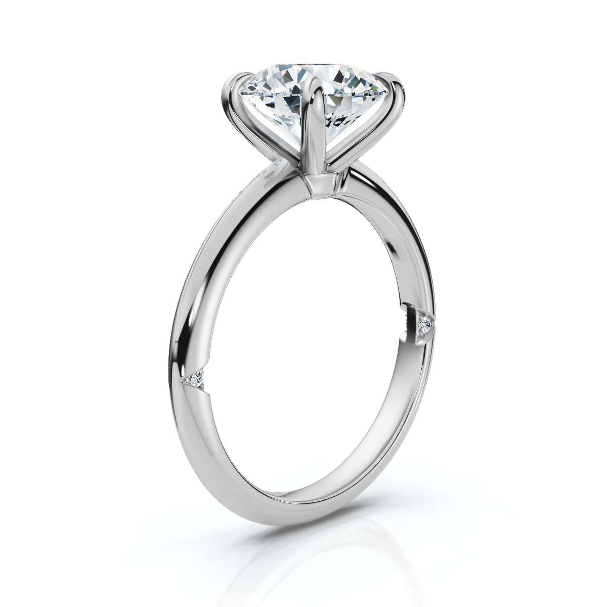 14K White Gold Seren Lab Grown Diamond Ring (1/20 ct. tw)
