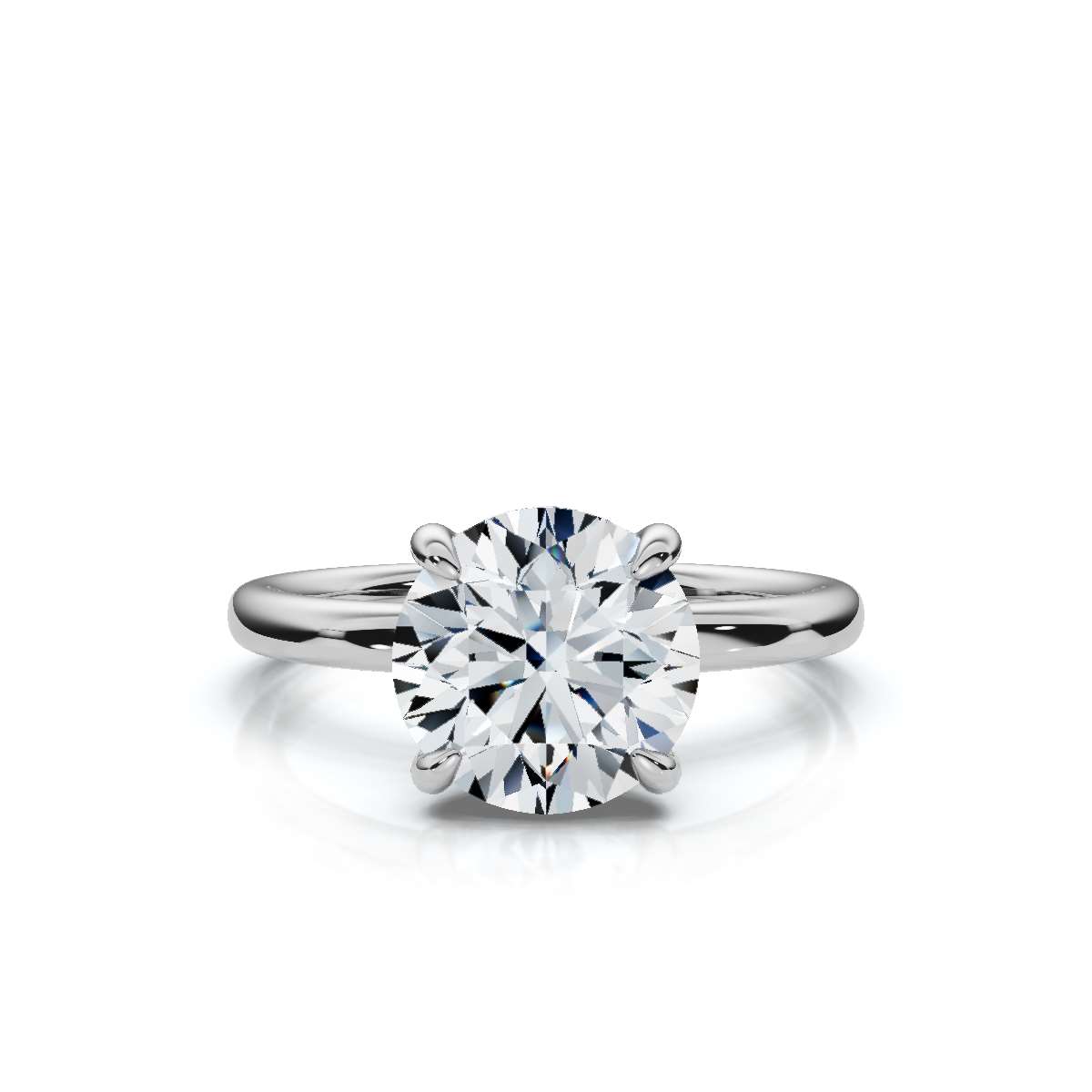 14K White Gold Dila Lab Grown Diamond Ring (1/20 ct. tw)