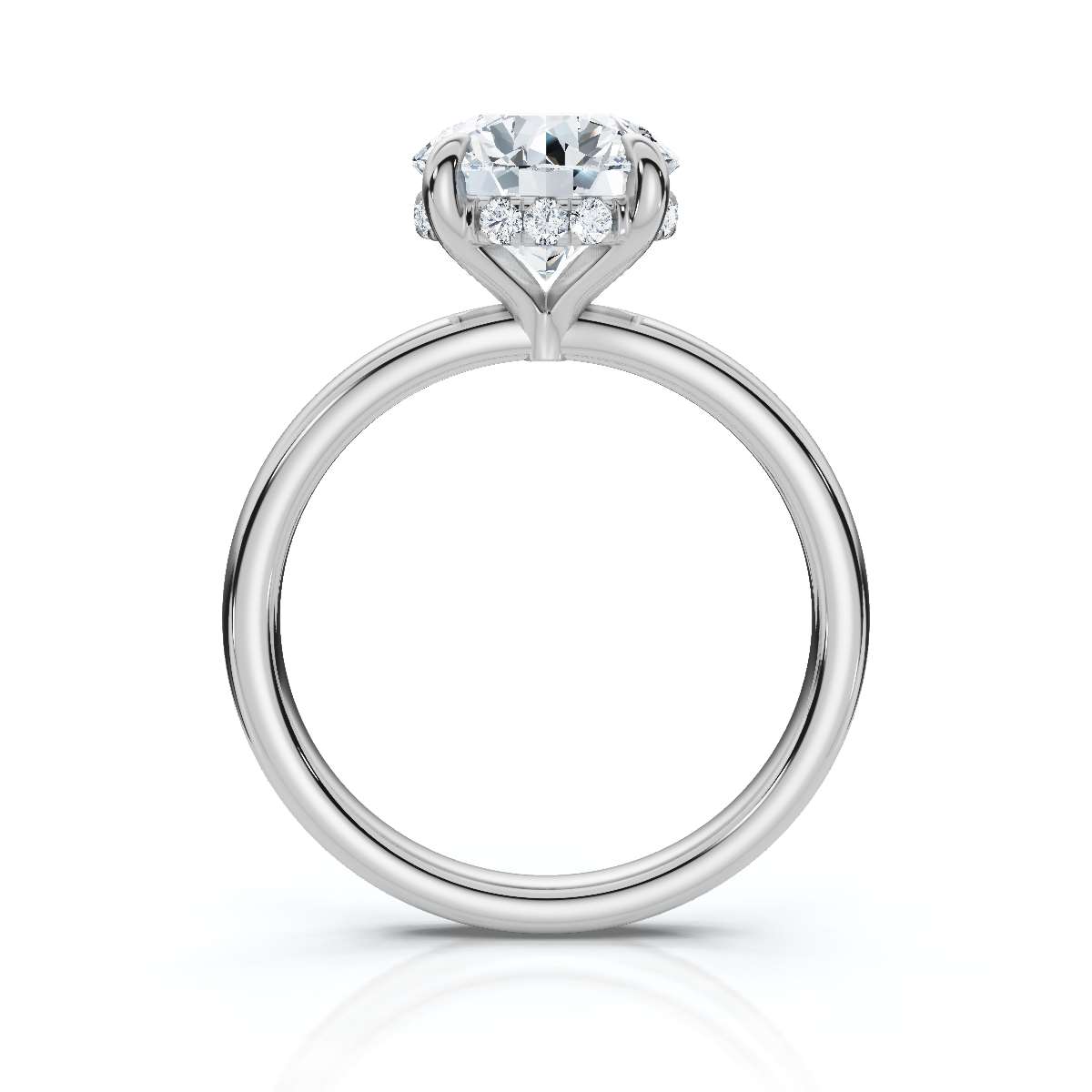14K White Gold Dila Lab Grown Diamond Ring (1/20 ct. tw)