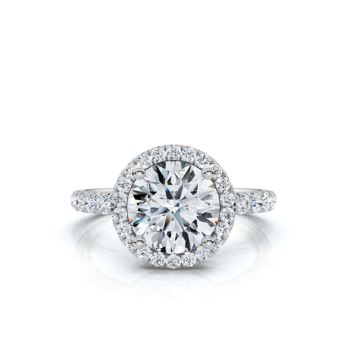 14K White Gold Kendi Lab Grown Diamond Ring (1/2 ct. tw)