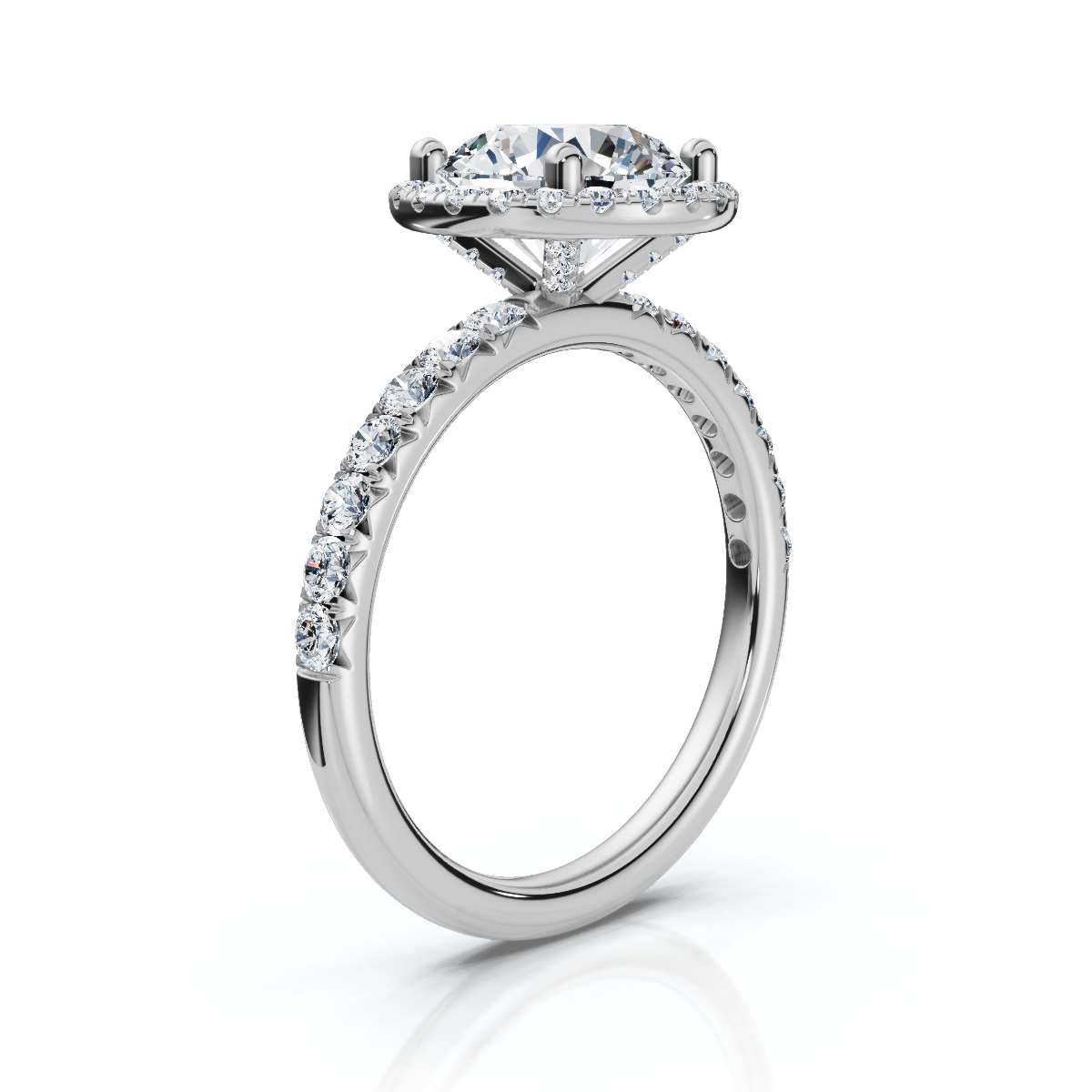 14K White Gold Kendi Lab Grown Diamond Ring (1/2 ct. tw)