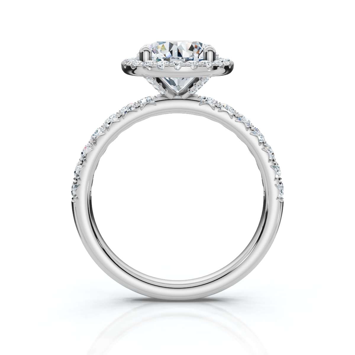14K White Gold Kendi Lab Grown Diamond Ring (1/2 ct. tw)
