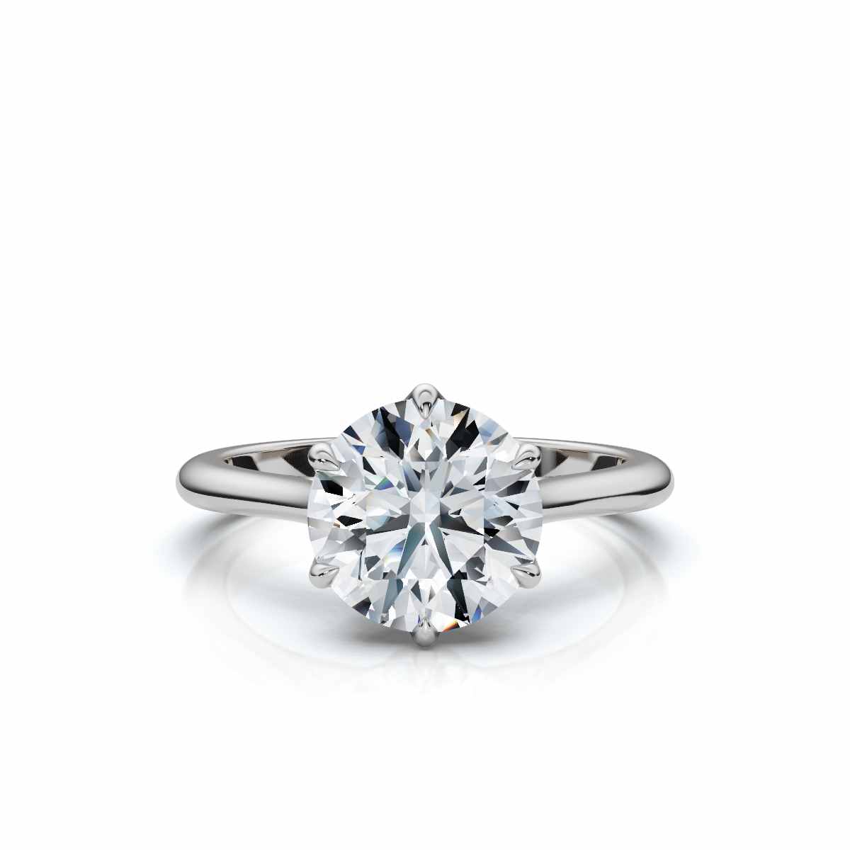 14K White Gold Talulla Solitaire Engagement Ring