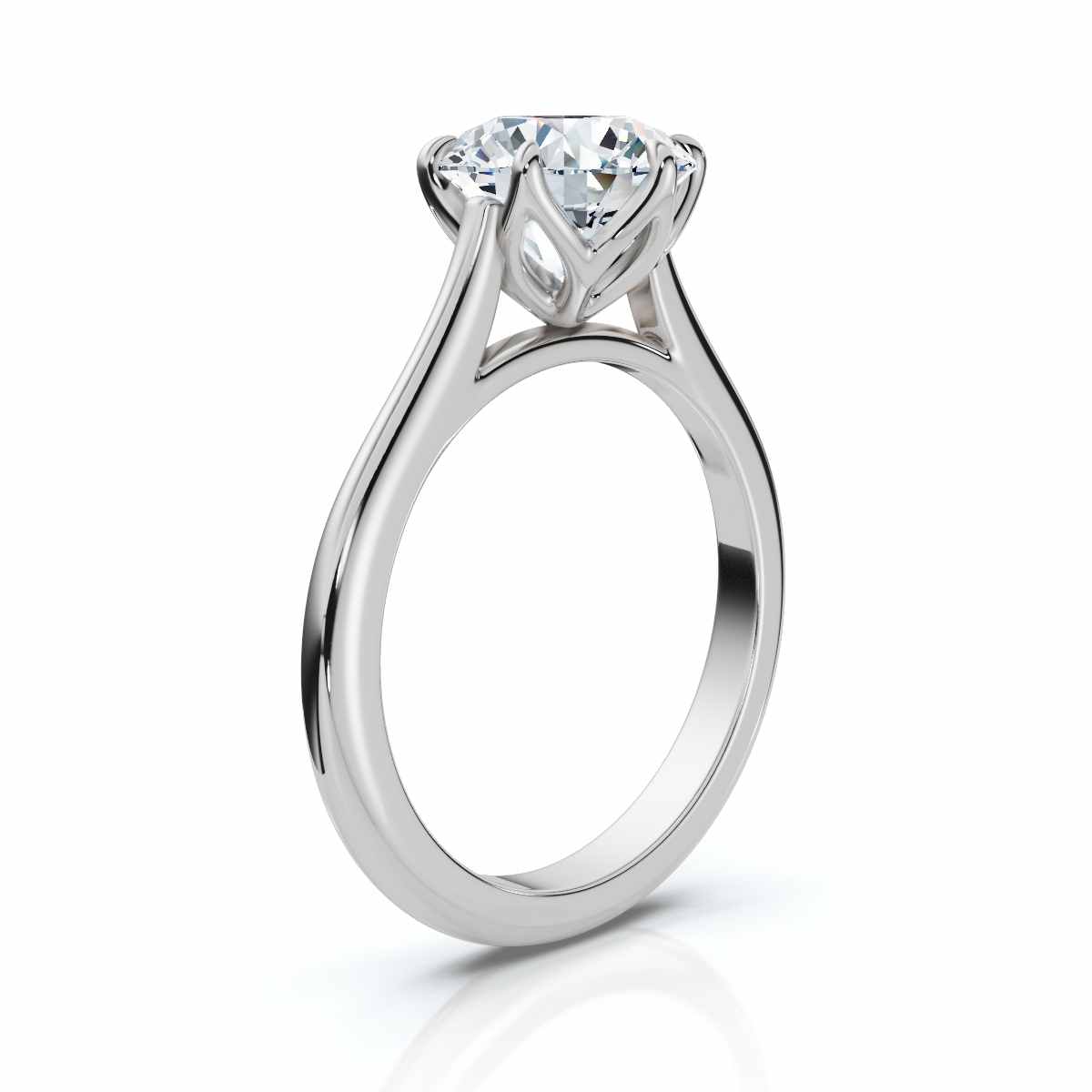 14K White Gold Talulla Solitaire Engagement Ring