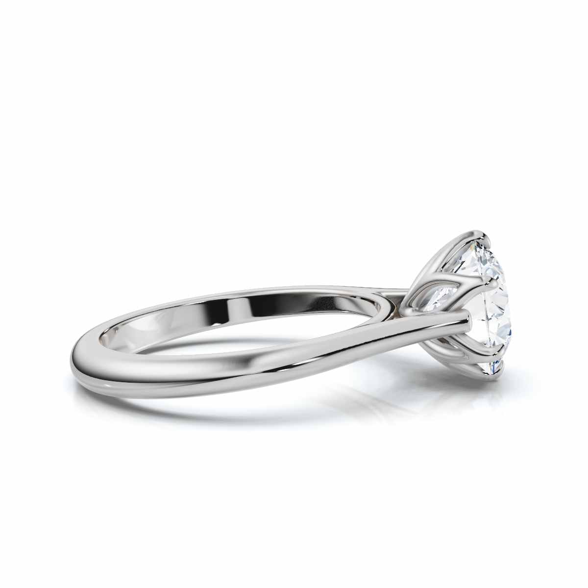 14K White Gold Talulla Solitaire Engagement Ring